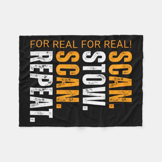 Couverture Polaire Scan Stow Scan Repeat Funny Warehouse Worker (Devant (Horizontal))