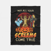 Couverture Polaire Scandale Skeleton Monstres Fantôme Funny Lazy Dépl (Devant)