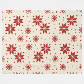 Couverture Polaire Scandi Starburst Snowflake (Devant (Horizontal))