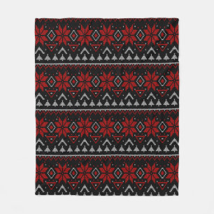 Couverture Polaire Scandinave, tricot