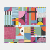 Couverture Polaire Scandinavian colorful pattern (Devant (Horizontal))