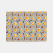 Couverture Polaire Scandinavian Gingerbread & Citrus Holiday (Devant (Horizontal))