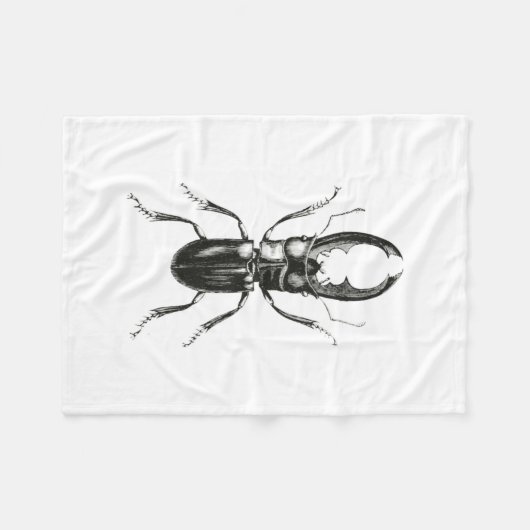Couverture Polaire Scarabée de Lucanus Metallicus (Devant (Horizontal))