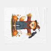 Couverture Polaire Scarecrow Samoyé Dog (Devant (Horizontal))