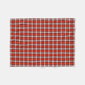 Couverture Polaire Scarlet Rouge, noir et blanc Plaid sportif (Devant (Horizontal))