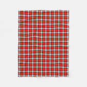Couverture Polaire Scarlet Rouge, noir et blanc Plaid sportif (Devant)