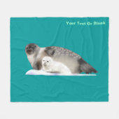 Couverture Polaire Sceau annelé (Devant (Horizontal))