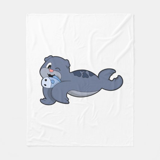 Couverture Polaire Sceau avec Poisson (3).PNG (Devant)