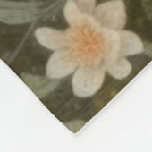 Couverture Polaire Scène botanique de cygnes dans un jardin anglais (Coin)