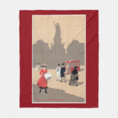 Couverture Polaire Scène d'art déco de Place de la Republique (Devant)