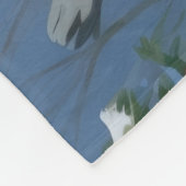 Couverture Polaire Scène de fête de Noël de chat noir (Coin)