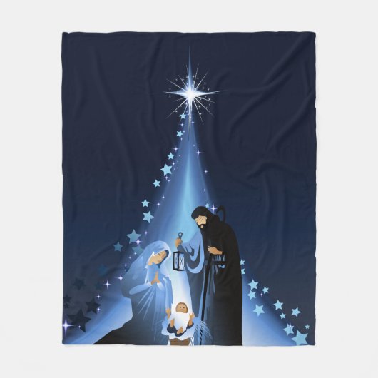 Couverture Polaire Scène de la Nativité (Devant)