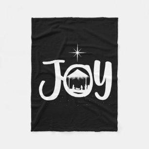 Couverture Polaire Scène de la Nativité de Jésus Joie Noël Xmas Chris