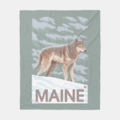Couverture Polaire Scène de MaineWolf (Devant)