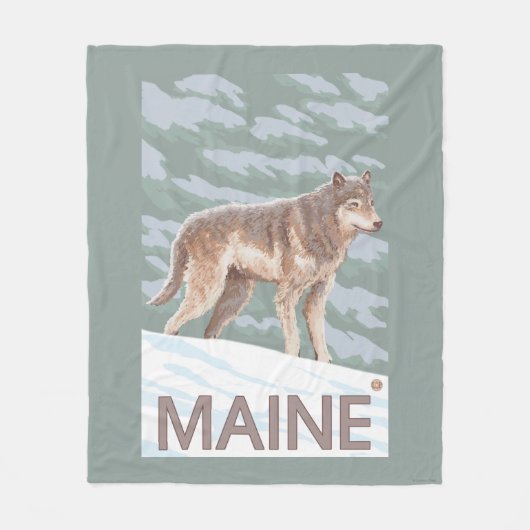 Couverture Polaire Scène de MaineWolf (Devant)
