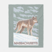 Couverture Polaire Scène de MassachusettsWolf (Devant)