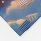 Couverture Polaire "Scène de Noël de la famille des Snowmans" (Coin)