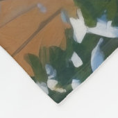 Couverture Polaire Scène de Noël du Labrador noir (Coin)