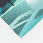 Couverture Polaire Scène de réveillon de Noël (Coin)