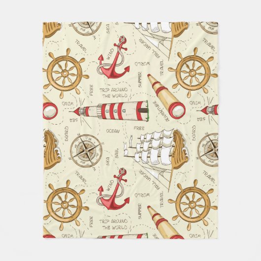 Couverture Polaire Scène océanique (Devant)