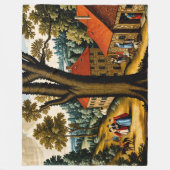 Couverture Polaire Scène pastorale au point de needlework du 17e sièc (Devant)