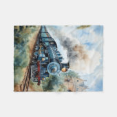 Couverture Polaire Scenic Landscape a Victorian Train (Devant (Horizontal))