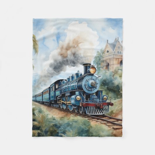 Couverture Polaire Scenic Landscape a Victorian Train (Devant)