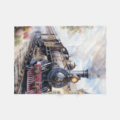 Couverture Polaire Scenic Landscape a Victorian Train (Devant (Horizontal))