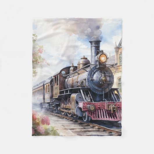 Couverture Polaire Scenic Landscape a Victorian Train (Devant)