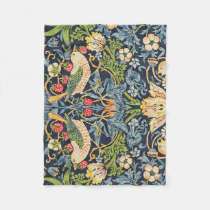 Couverture Polaire Schéma floral William Morris Strawberry Thief