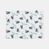 Couverture Polaire Schipperke heureux de Howlidays (Devant (Horizontal))