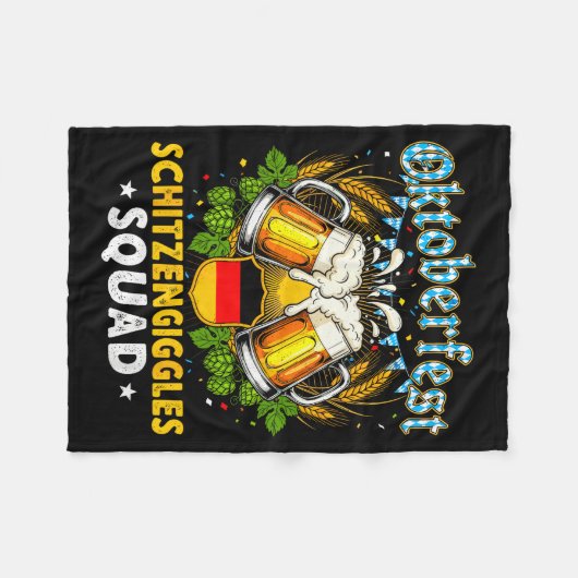 Couverture Polaire Schitzengiggles Squad Munich Beer Bavarian (Devant (Horizontal))