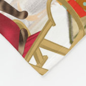 Couverture Polaire Schnauzer Chien Noël (Coin)