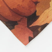 Couverture Polaire Schnauzer En Automne Laisse L'Art Thanksgiving (Coin)