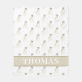 Couverture Polaire Schnauzer (gris et blanc) (Devant)