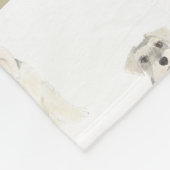 Couverture Polaire Schnauzer (Gris et Blanc) (Coin)