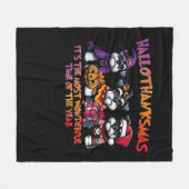 Couverture Polaire Schnauzer Halloween Thanksgiving Noël Classique (Devant (Horizontal))