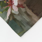 Couverture Polaire Schnauzer Puppy Among Spring Cherry Blossoms (Coin)