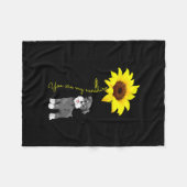 Couverture Polaire Schnauzer sont mon Sunshine Sunflower Schnauzer Ma (Devant (Horizontal))