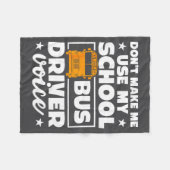 Couverture Polaire School Bus Driver Funny School Bus Drivers Quote  (Devant (Horizontal))