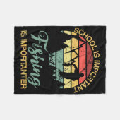 Couverture Polaire School Is Important But Fishing Is Importanter You (Devant (Horizontal))