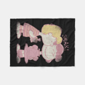 Couverture Polaire Schroeder &amp; Lucy Valentine's Day Kiss  (Devant (Horizontal))