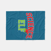 Couverture Polaire Science Elf Christmas Family Matching Group Xmas S (Devant (Horizontal))