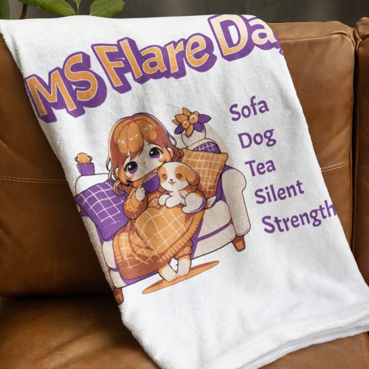 Couverture Polaire Sclérose en plaques Jour de l'éruption MS Guerrier