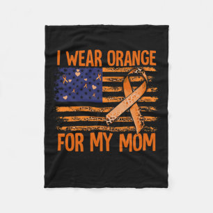 Couverture Polaire Sclérose Sensibilisation Je Porte Orange Pour Ma M