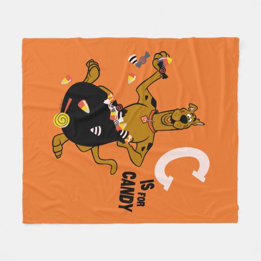 Couverture Polaire Scooby-Doo | C est pour Candy (Devant (Horizontal))