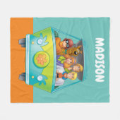 Couverture Polaire Scooby-Doo & Gang Mystery Machine Airbrush (Devant (Horizontal))