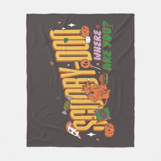 Couverture Polaire Scooby-Doo Halloween Snack Logo (Devant)