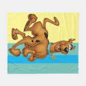 Couverture Polaire Scooby-Doo Joyeuse Marche (Devant (Horizontal))