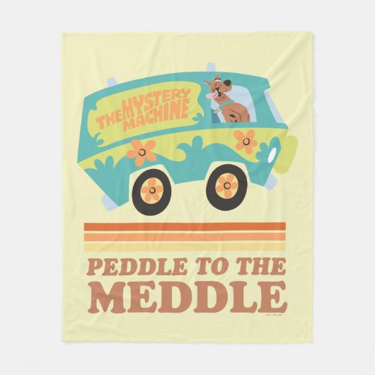 Couverture Polaire Scooby-Doo Mystery Machine "Peddle to the Meddle" (Devant)